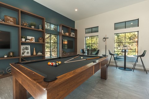 pool table at Monterey Ranch, Austin, Texas